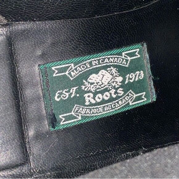 Roots Black Leather Ankle Boots Made in Canada US sz 8 Casual Emo Like New - Picture 5 of 12